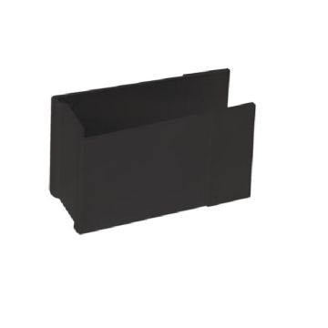 Alu-Endkappe für HDC in schwarz 