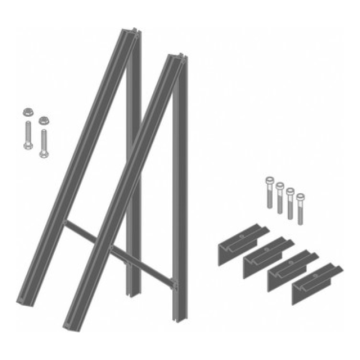 Tric F Balcony für Modulbreite 1134mm, schwarz in verschiedenen Größen