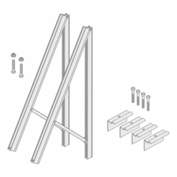Tric F Balcony für Modulbreite 1134mm, blank in verschiedenen Größen