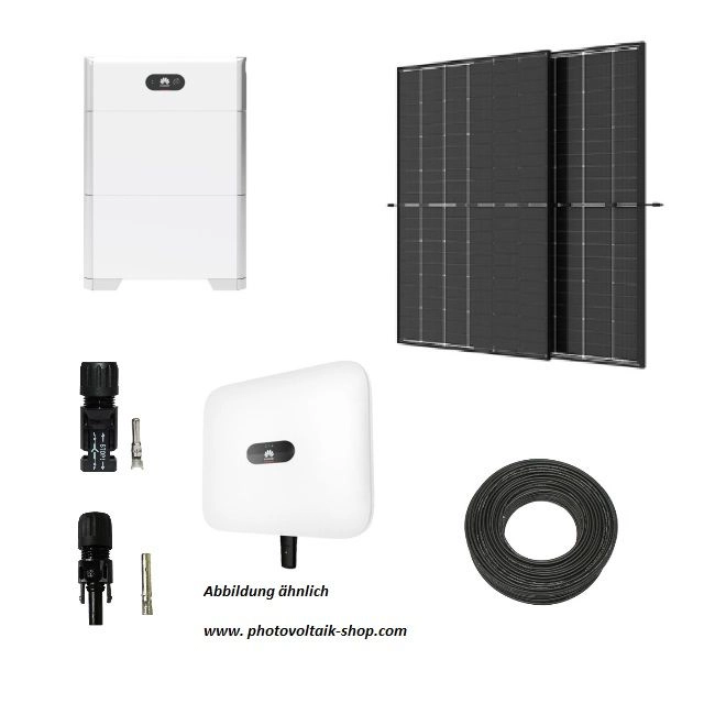 PV Komplett-Set 10,32kWp mit Speicher + 10kW huawei Hybrid-Wechselrichter  Solar mit Batteriespeicher, Smart Meter, Solarstecker kabel und Solarkabel  - Enprove Solar GmbH