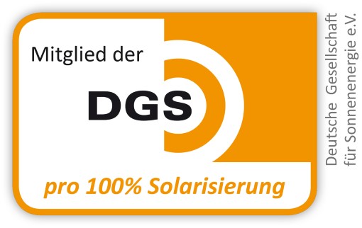 Wir sind DGS Mitglied - pro 100% Solarisierung!